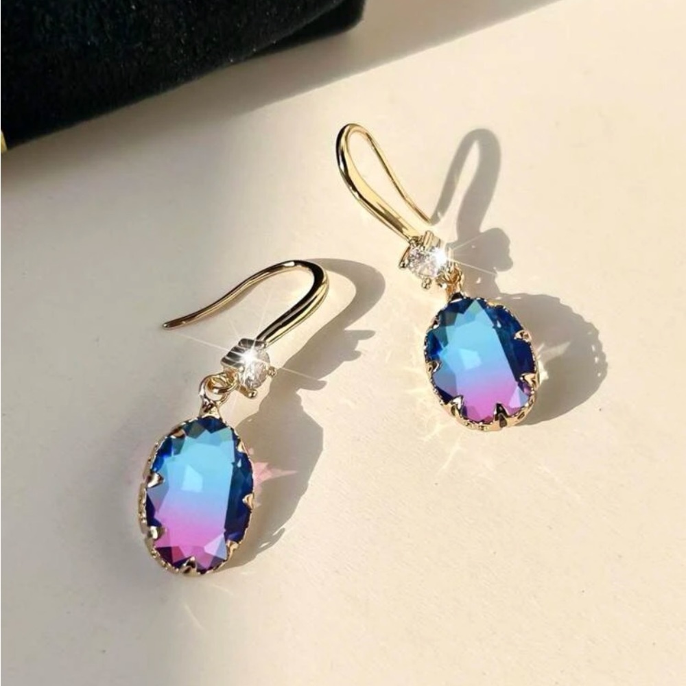 New color block earrings